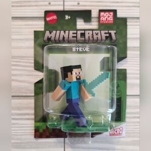 Minecraft Steve Mattel Micro Collection 2" Mini Figure Mojang Cake Topper Toy